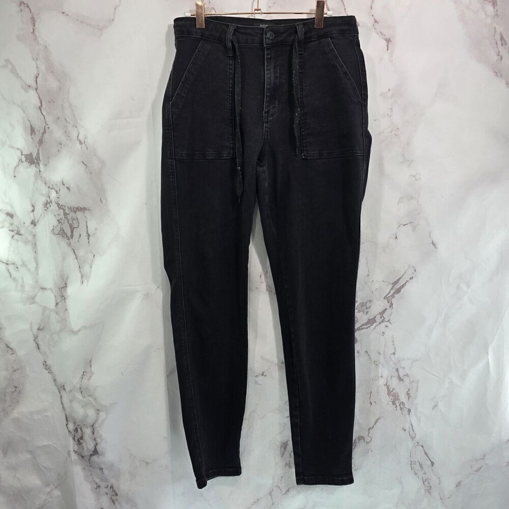 Judy Blue Jeans Womens 7 28 Denim Jogger Skinny High Rise Drawstring